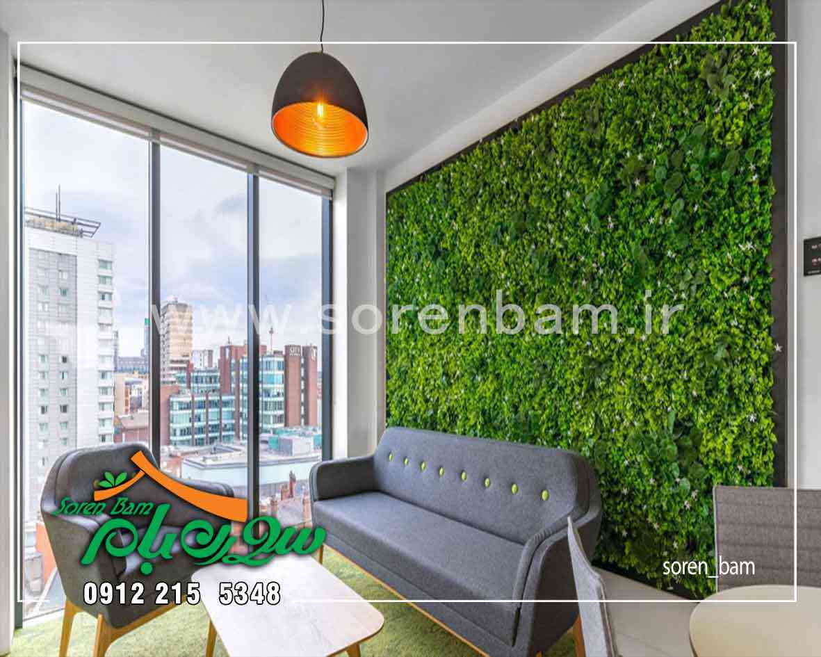 اجرای دیوار سبز طبیعی در فضای داخلی شرکت