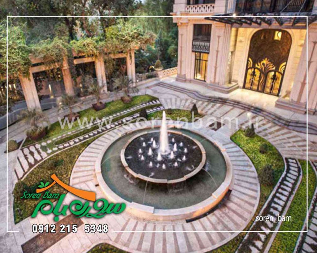 محوطه سازی ویلا کلاسیک