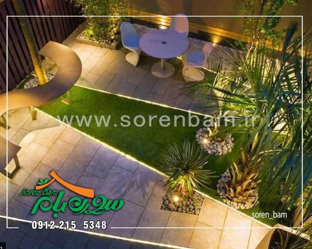 نورپردازی فضای محوطه