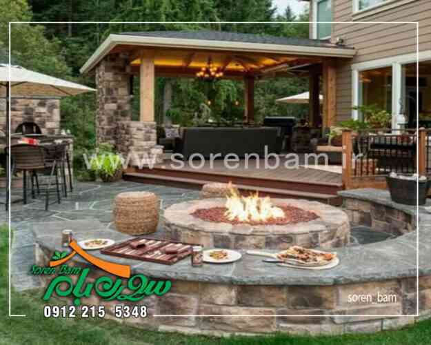 محوطه سازی ویلا شمال