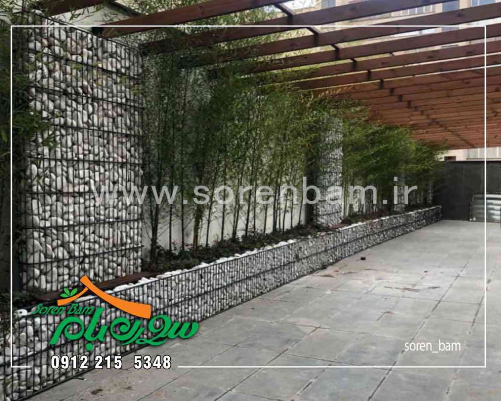 قلوه سنگ تزیینی فضای سبز