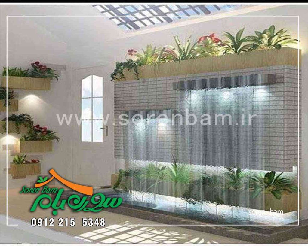 اجرای آبنمای دیواری در لایی ساختمان