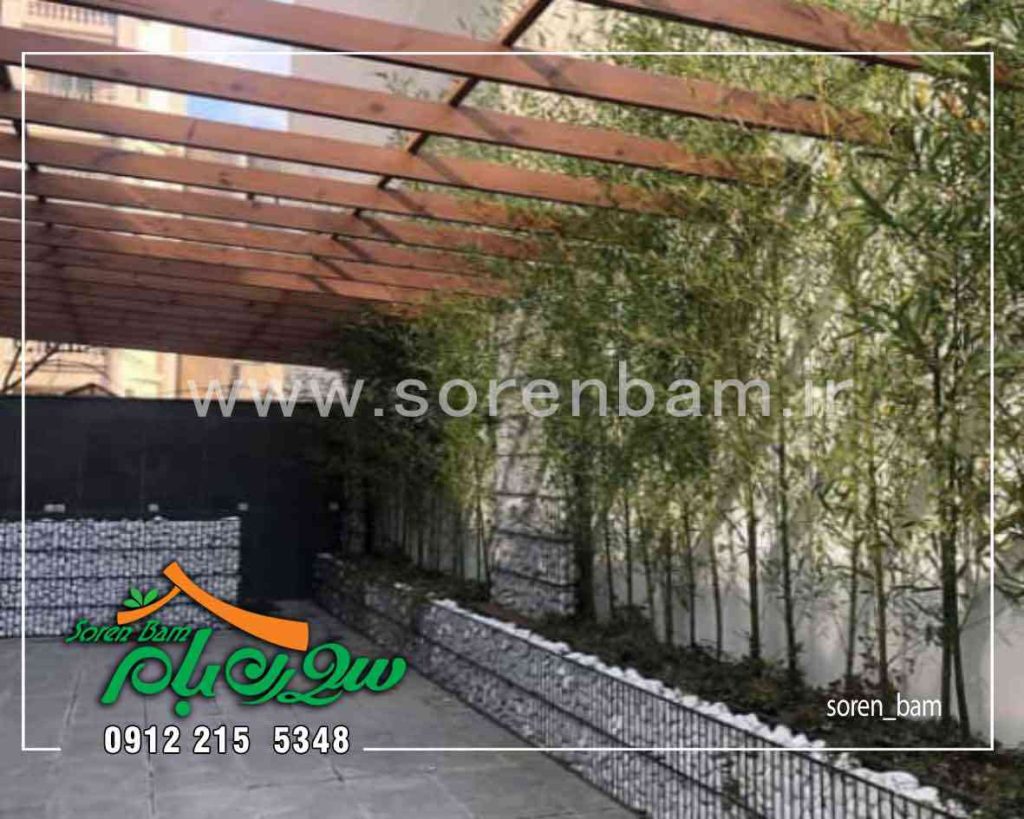 اجرای محوطه سازی با گابیون و قلوه سنگ