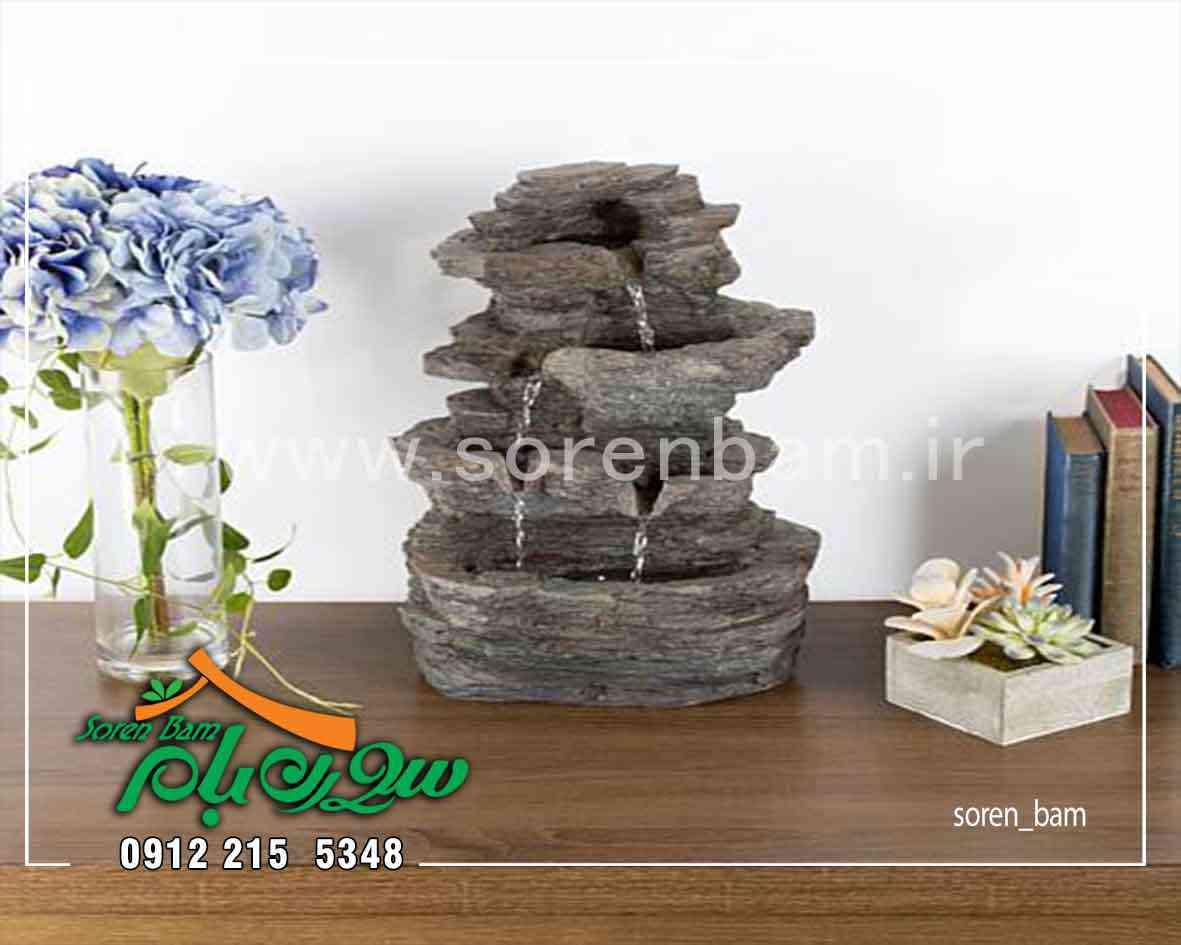 آبنما صخره ای سنگی در ابعاد کوچک رومیزی