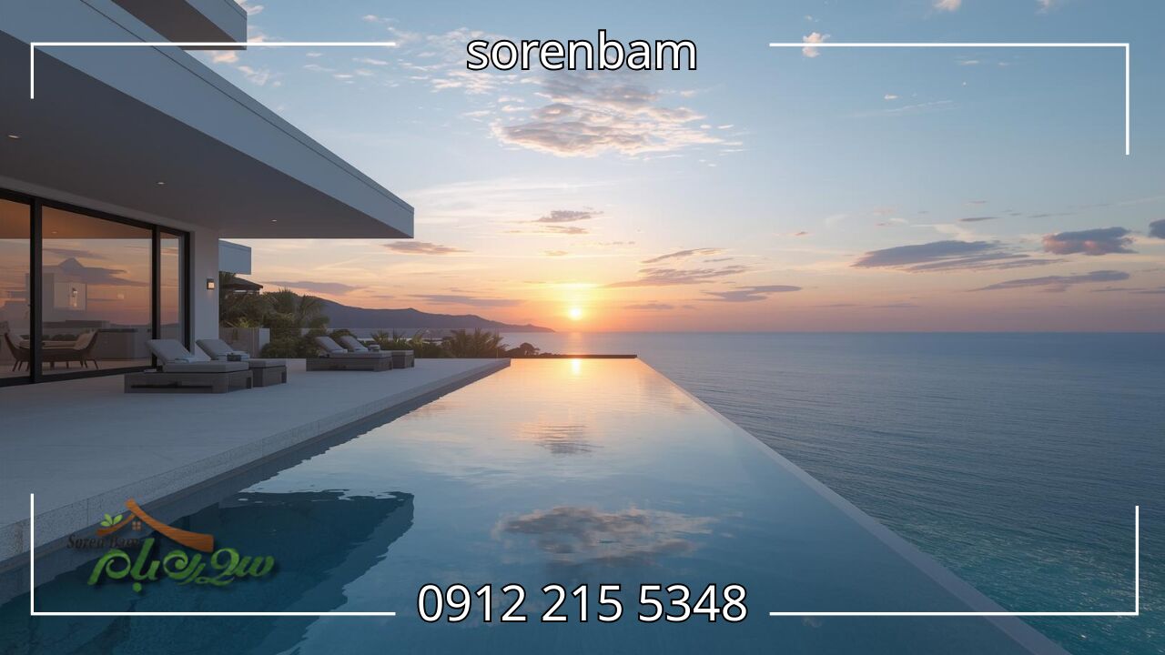 6. طراحی ویلا با استخر اینفینیتی (Infinity Pool)