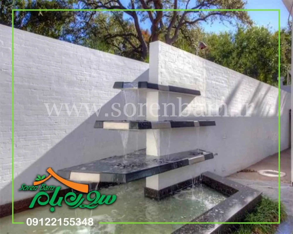 آبنما شیشه ای پله ای