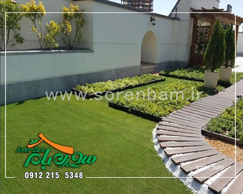 کاشت چمن طبیعی در باغ