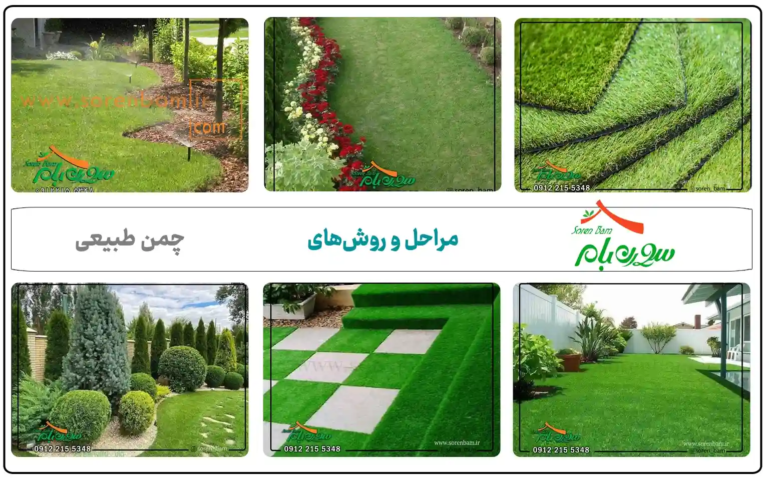 کاشت چمن طبیعی از صفر تا صد طراحی، اجرا و قیمت