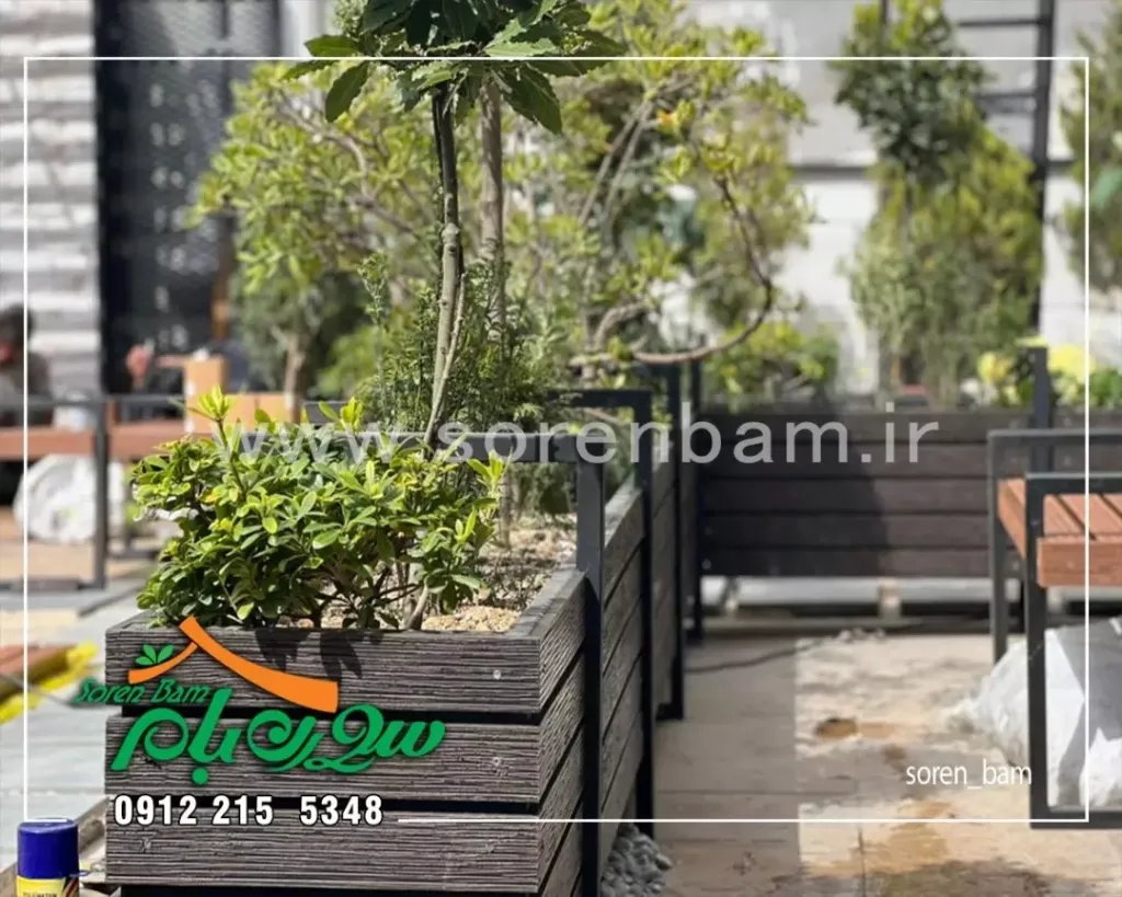 اندازه فلاور باکس بام سبز