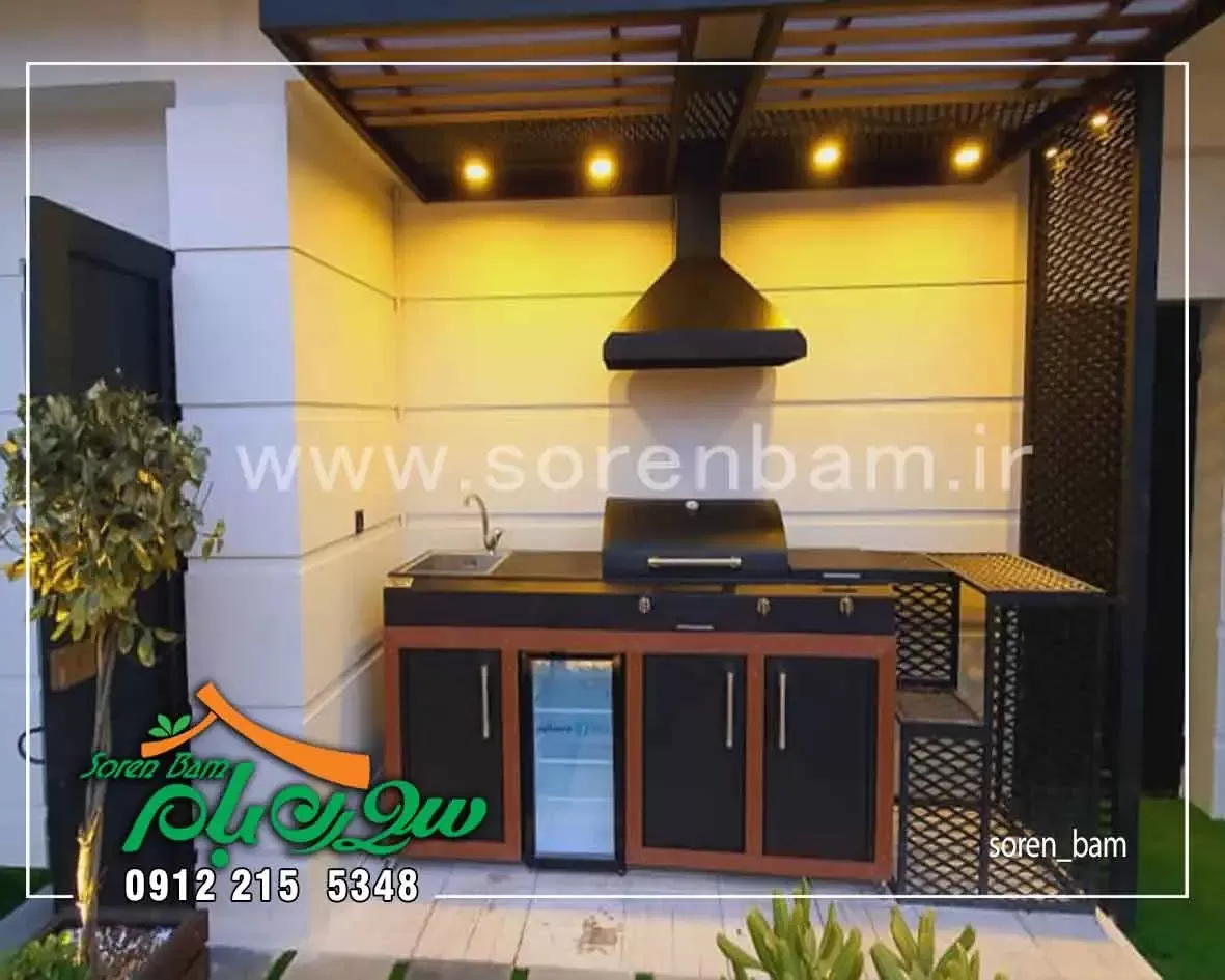 طراحی باربیکیو روف گاردن فرشته