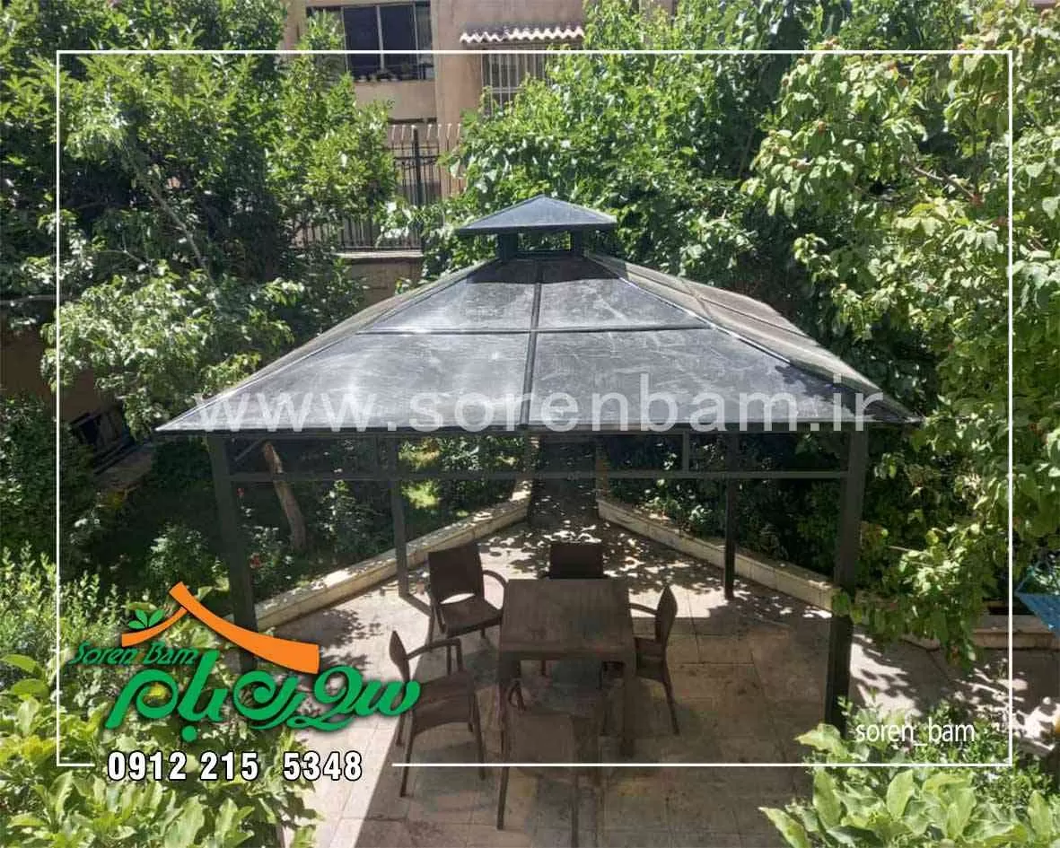 طراحی و اجرای آلاچیق فلزی در ولنجک