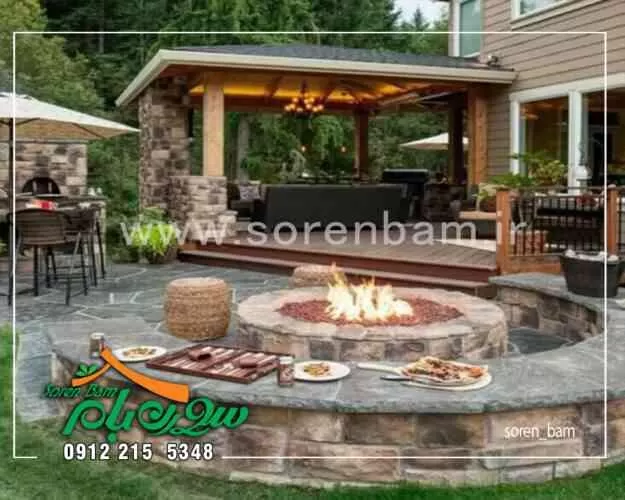 محوطه سازی ویلا شمال