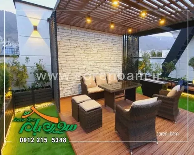 اجرای نورپردازی روف گاردن فرشته