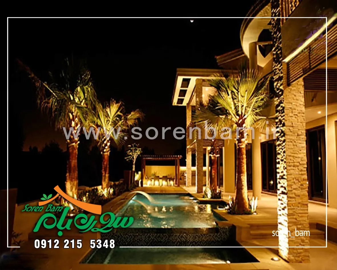 اجرای نورپردازی در محوطه سازی