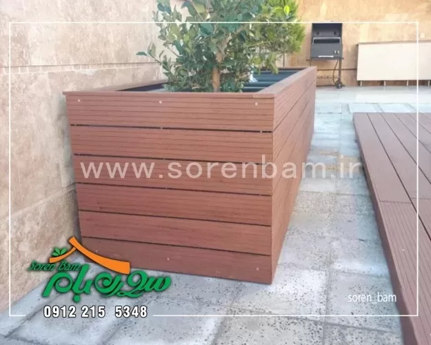 فلاور باکس چوبی