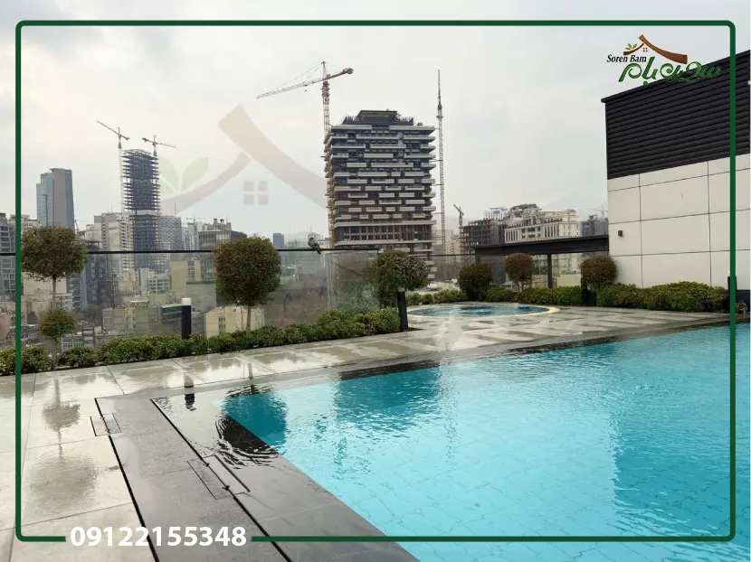 طراحی استخر در روف گاردن