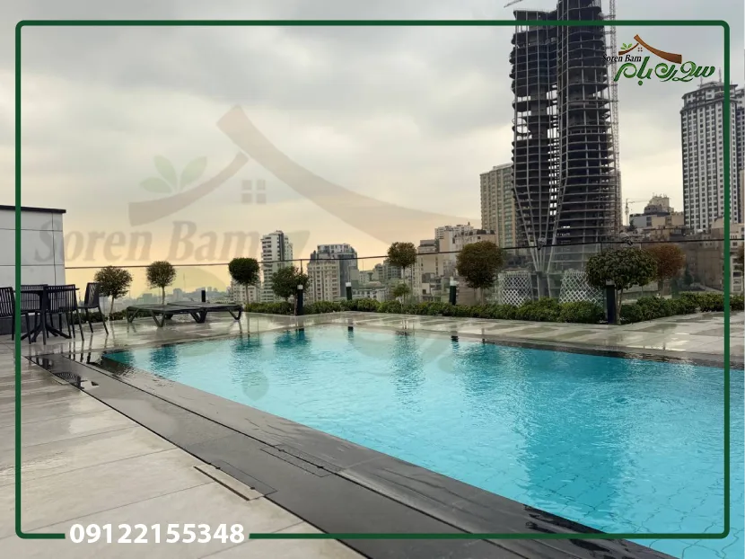 اجرای استخر در روف گاردن