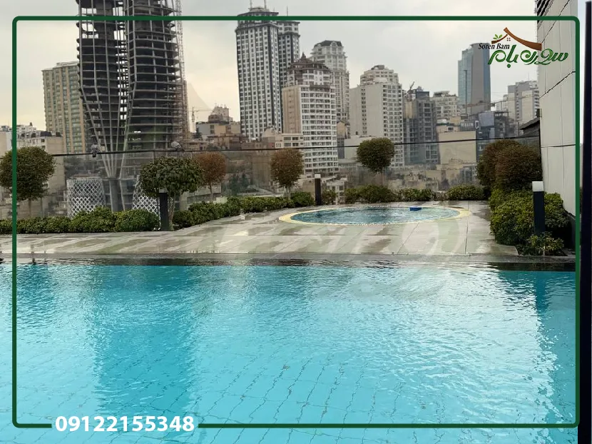 اجرای استخر در روف گاردن