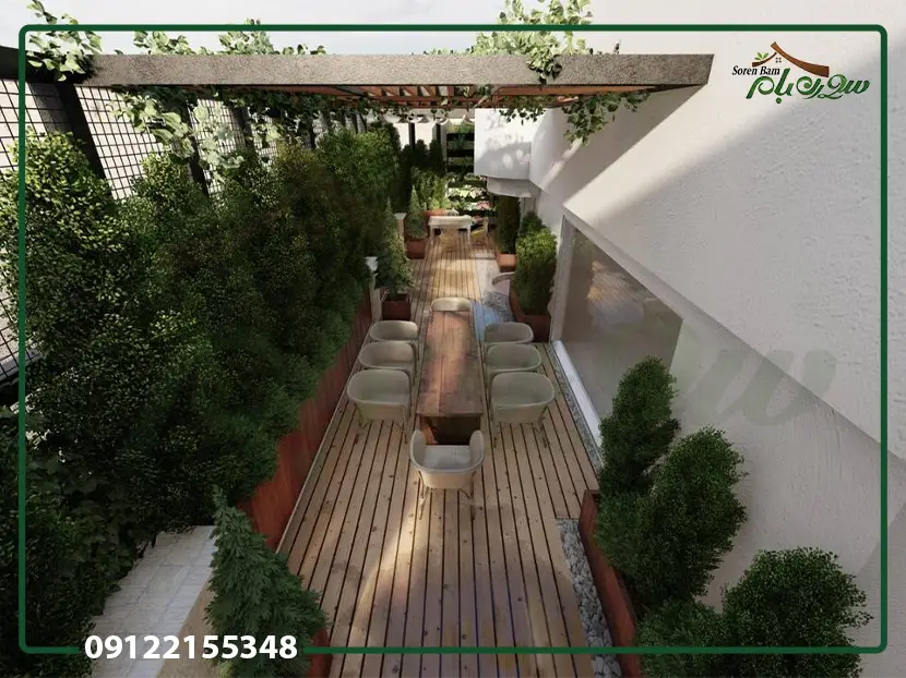 طراحی روف گاردن ولنجک