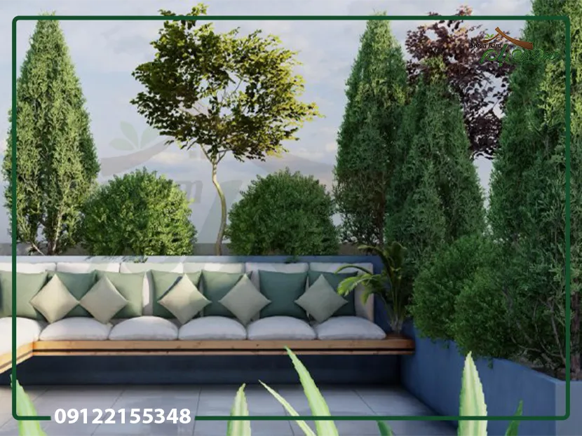 اجرای گلدان چوبی