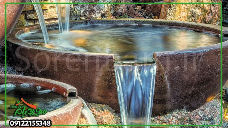 landscape fountain ساخت انواع آبنما