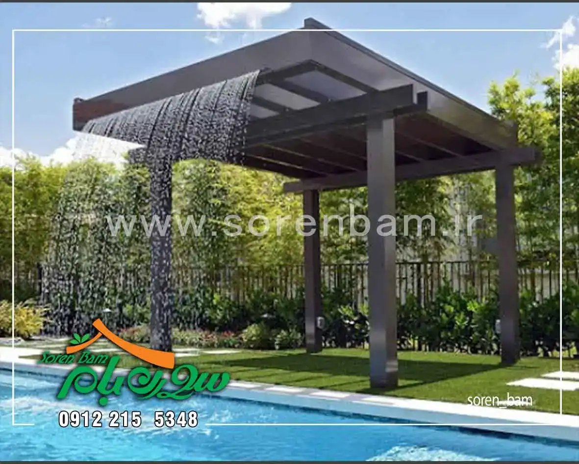 طراحی و ساخت آلاچیق فلزی مدرن شیک