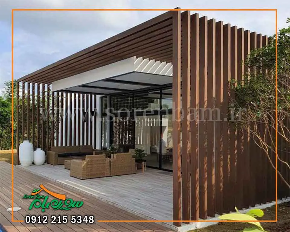 طراحی و ساخت آلاچیق فلزی مدرن شیک
