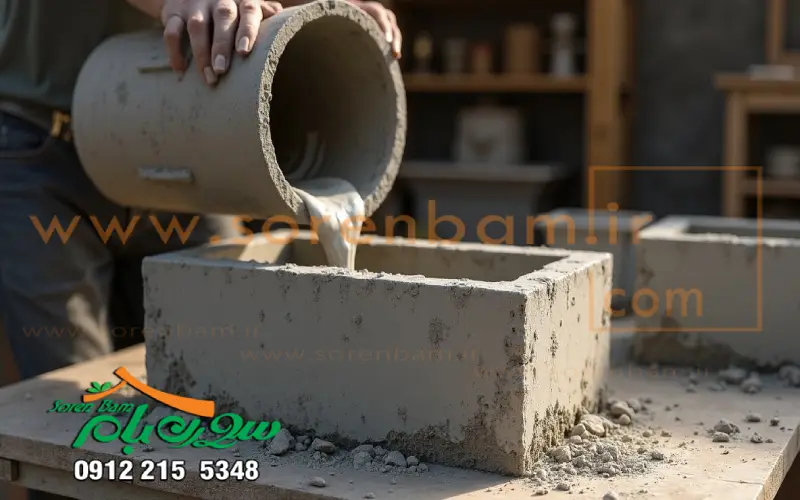 ساخت فلاورباکس بتنی